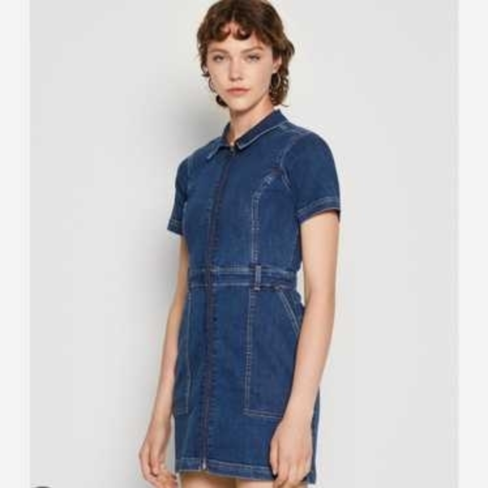 Hollister Blue Denim Mini Dress